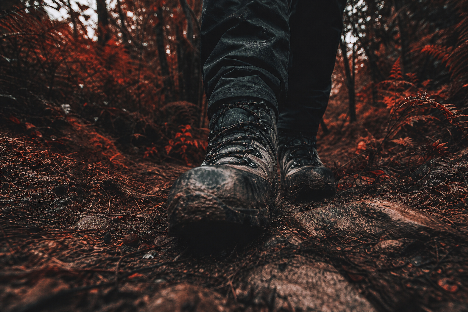 Forest walking path explored by Dynankle walkers